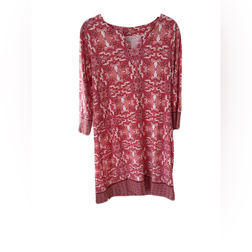 Coolibar SPF 50 Red and white  Patterned Women's Dress